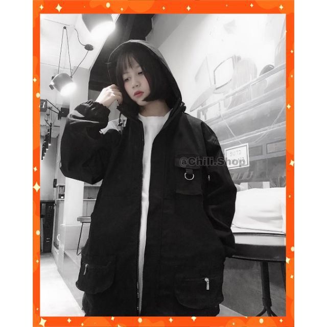 [KHUYẾN MẠI 50%] Áo Khoác KAKI LÓT DÙ ZIPU JACKET Unisex , Thời Trang Nam Nữ