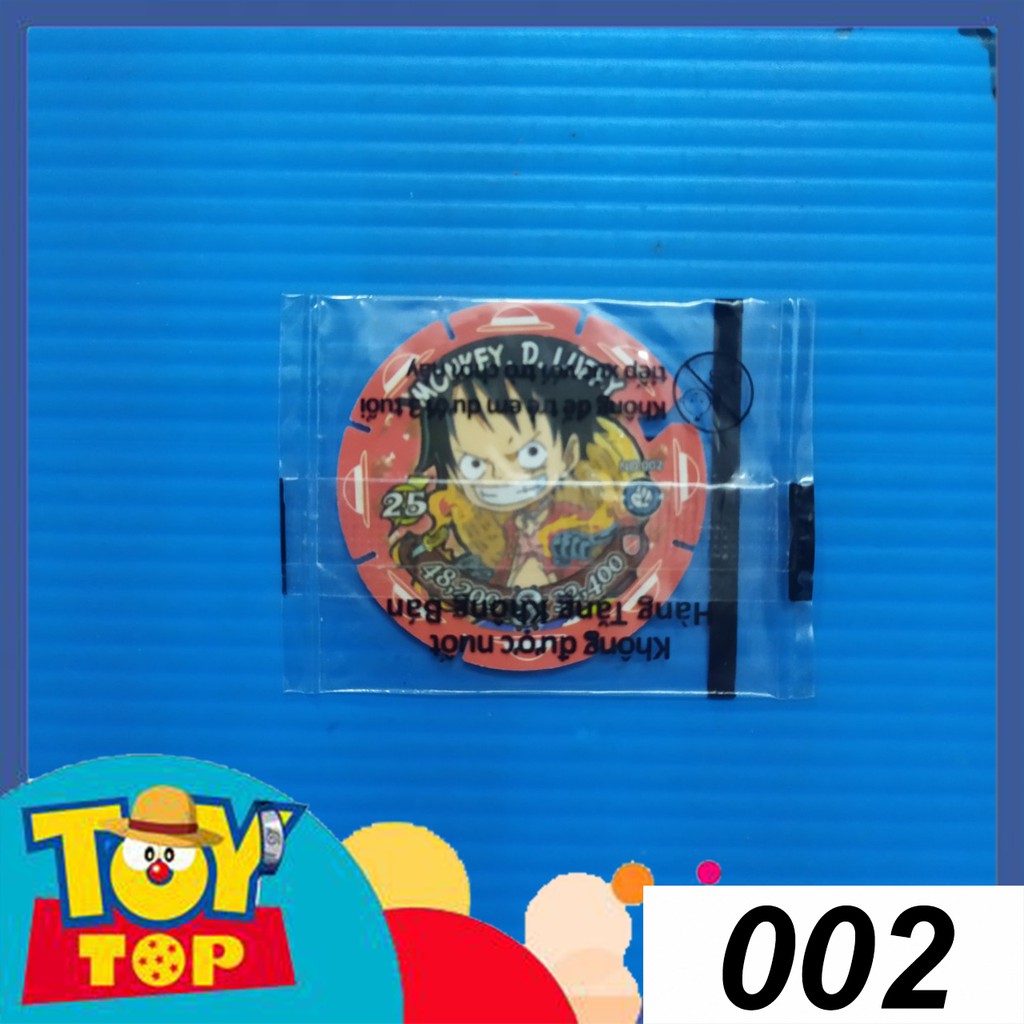 [Một thẻ] Thẻ Toonies One Piece Chibi đầu to Liên minh thủy chiến nhựa lắp ghép tròn xếp hình còn seal phân loại 1