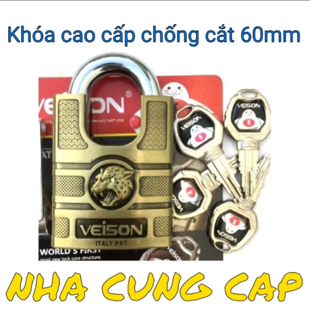 (GIÁ HỦY DIỆT) Ổ KHÓA CHỐNG CẮT CAO CẤP 60mm