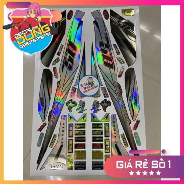 Tem xe Elegant trắng đen Crom titan 7 màu