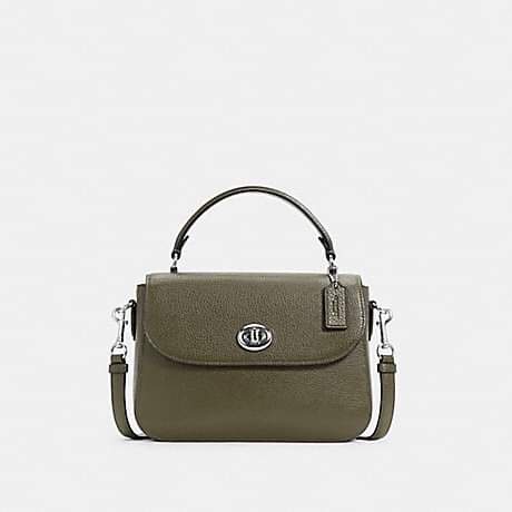 [Mới Nhất 2022] Túi Xách Tay Cho Nữ - Coach - Marlie Top Handle Satchel, Màu Đen Và Ghi Thời Trang, Hàng Hiệu Chính Hãng