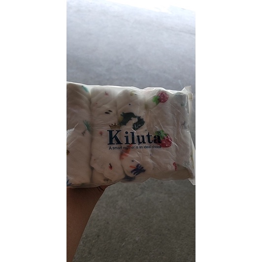 Set 5 khăn sữa Kiluta khổ 20*20 siêu thấm hút