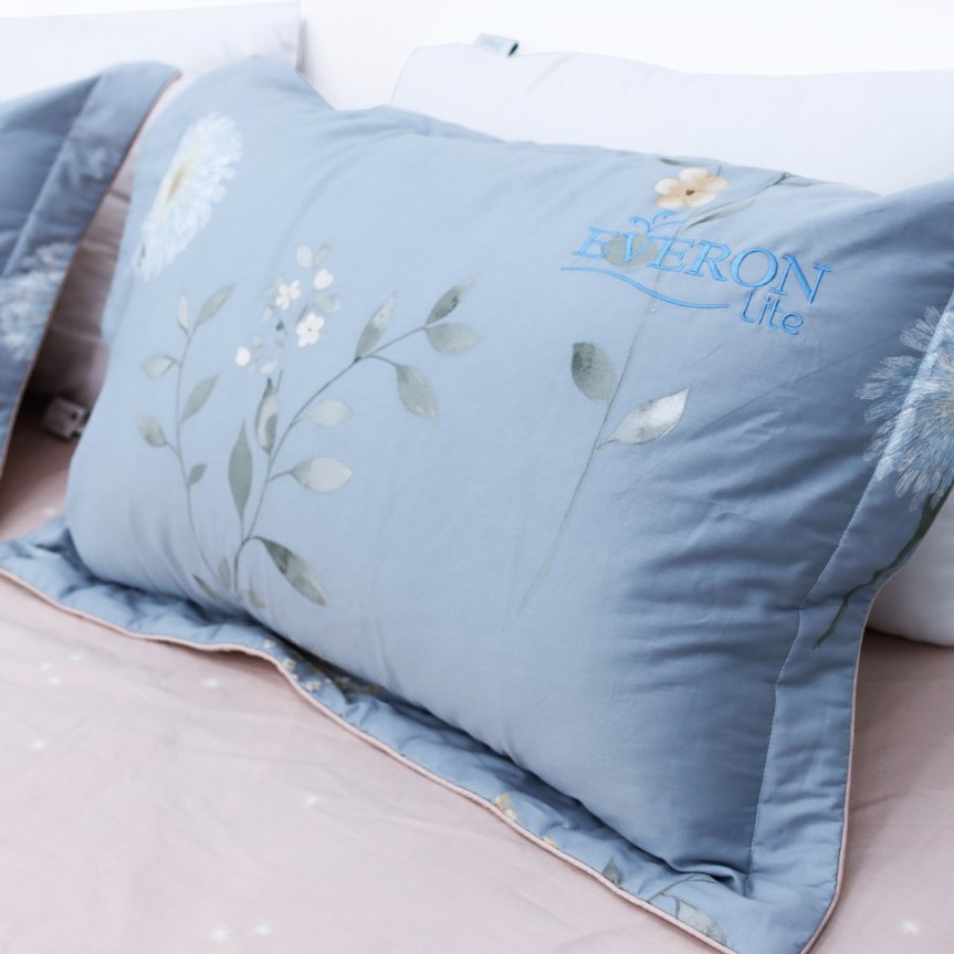 Vỏ Gối Nằm Chần Bông Cotton Hàn Quốc Everon Lite 45x65cm ( 1 cặp) | BigBuy360 - bigbuy360.vn