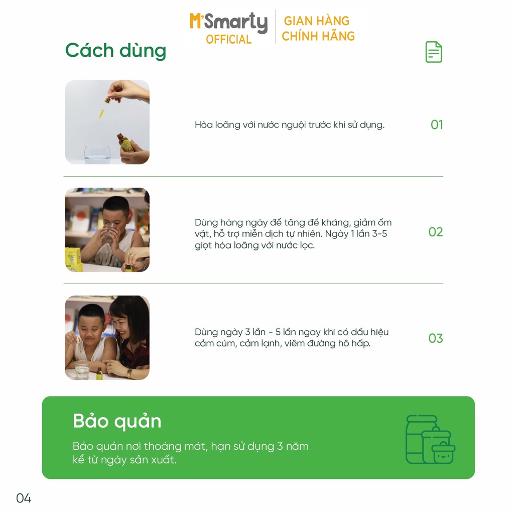 [M'SMARTY] - Dầu Tỏi Diệp Chi Gold (+) Nguồn Kháng Sinh Tự Nhiên Cho Bé Và Người Thân