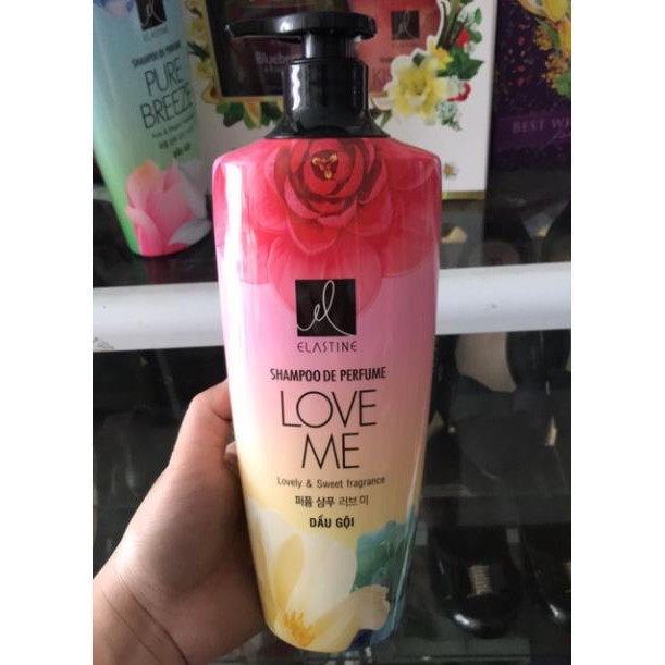 Dầu gội ELASTINE 600ml Love me, kiss the rose, pure breeze