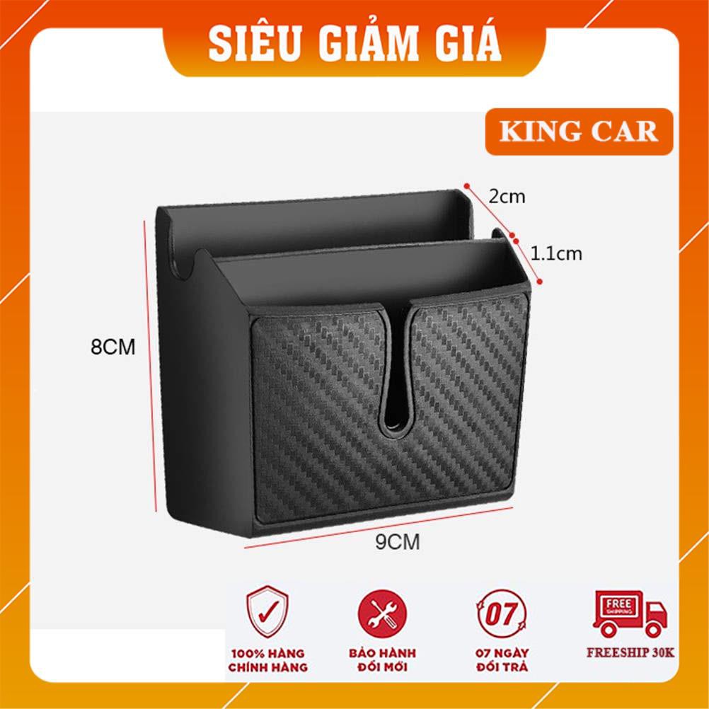 Hộp đựng đồ đa năng kèm giá treo điện thoại - siêu tiện lợi - Shop KingCar