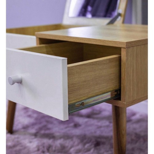 Bàn trang điểm mini, nhỏ gọn ngồi bệt kèm gương cao cấp Gỗ MDF