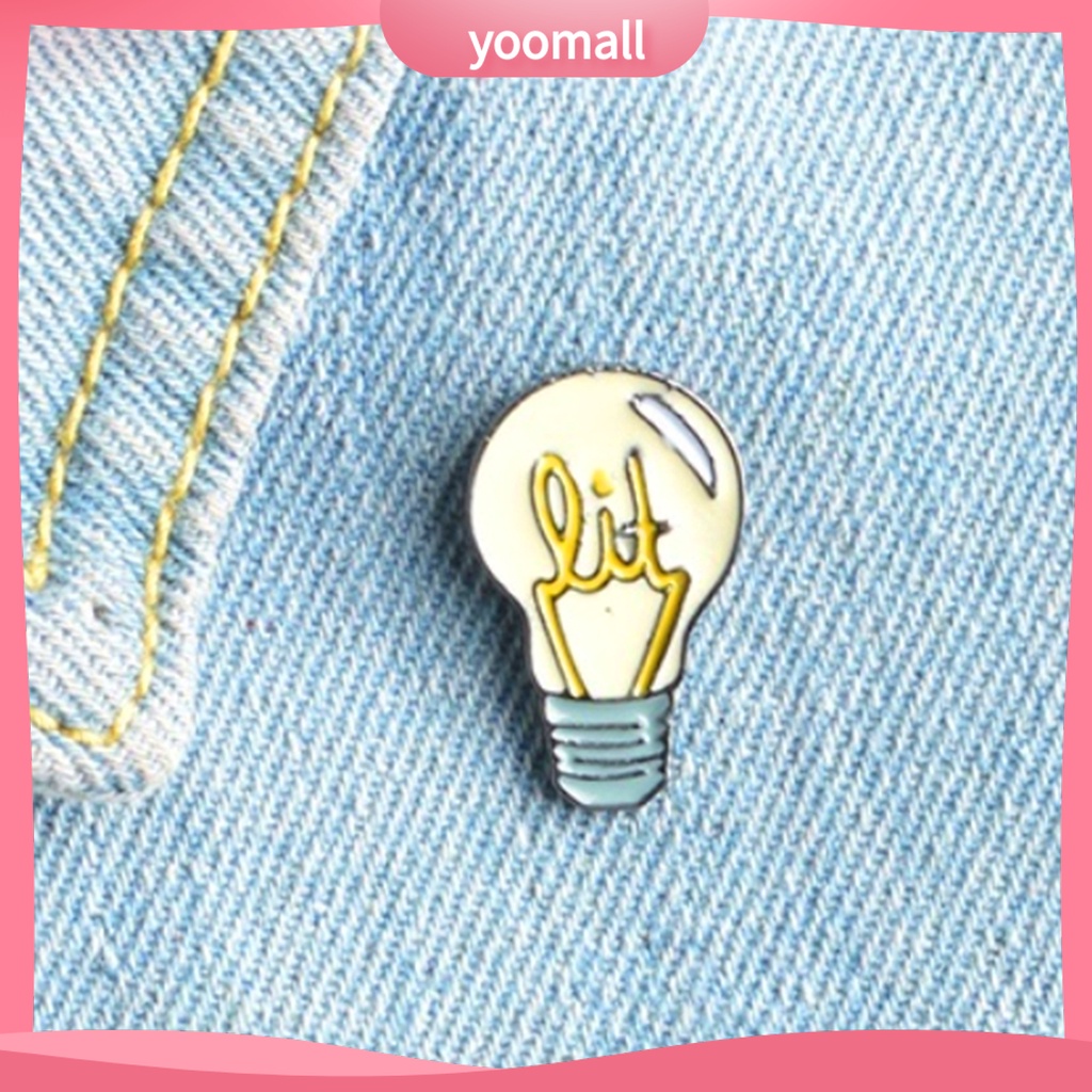 Ghim cài áo kiểu dáng bóng đèn độc đáo sáng tạo