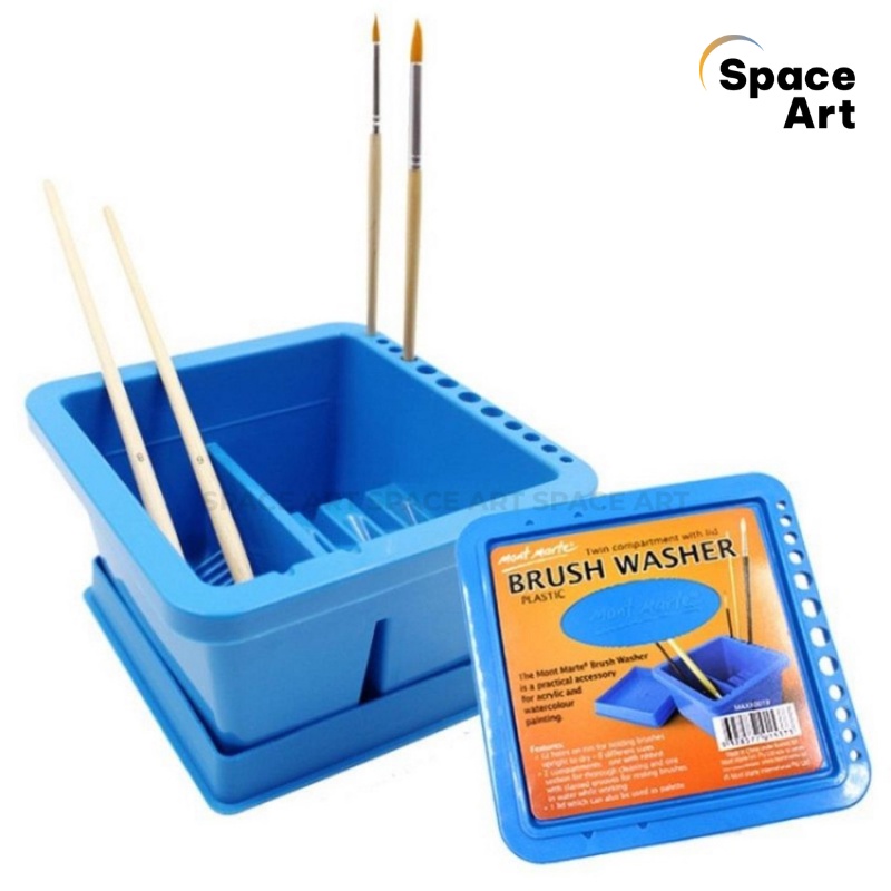 Xô rửa cọ đa năng Mont Marte 2 ngăn lớn