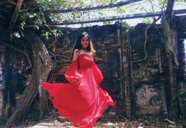 [ HOT] Váy maxi đỏ, vàng nhún ngực, chân viền bèo. Siêu đẹp - kèm 20 hình khách mặc - có video khách feeback - siêu đẹp | BigBuy360 - bigbuy360.vn