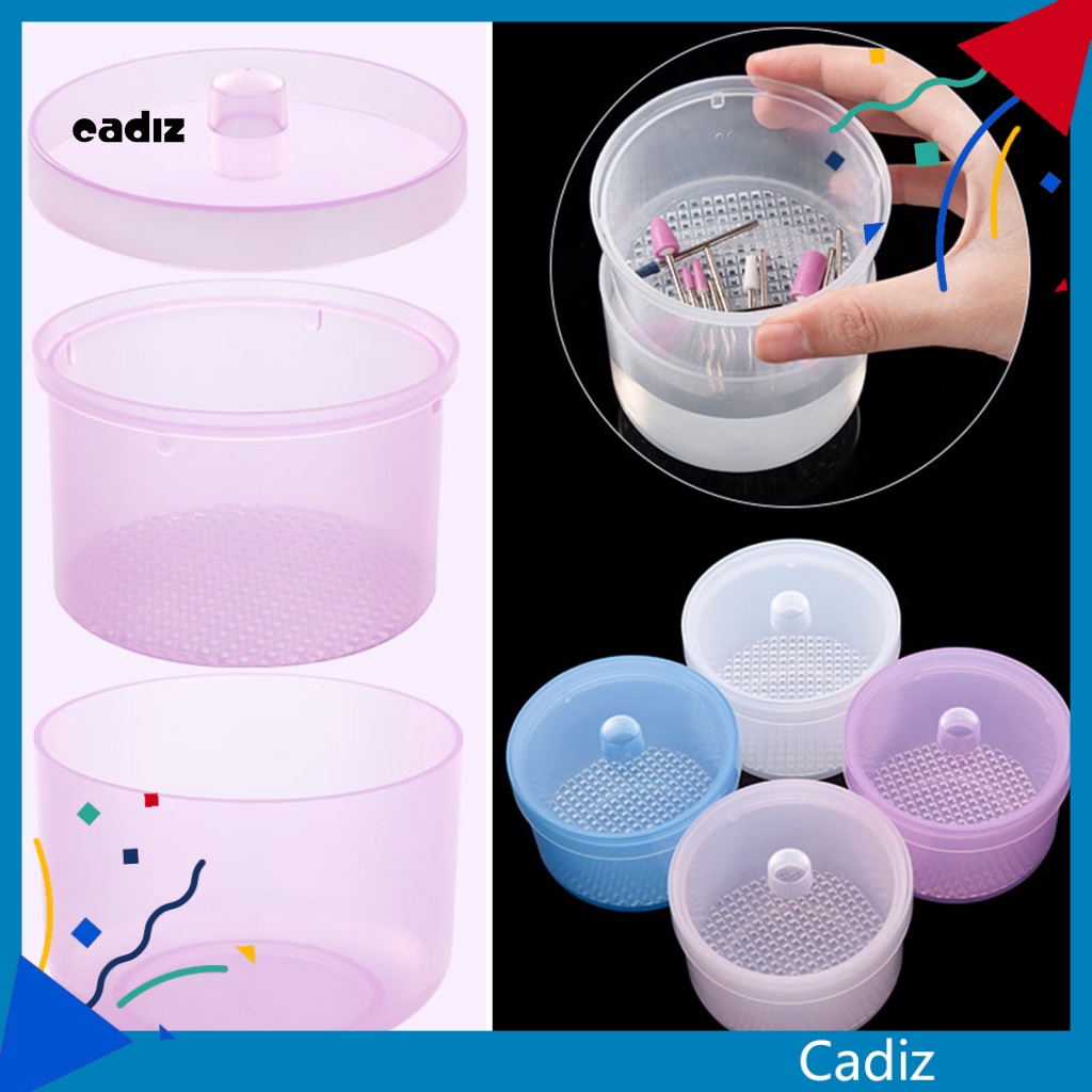 Hộp Dụng Cụ Vệ Sinh Mũi Khoan Móng Tay Tiện Dụng