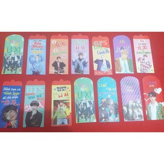 12 BAO LÌ XÌ BTS BT21 [ GIAO NGẪU NHIÊN MẪU]