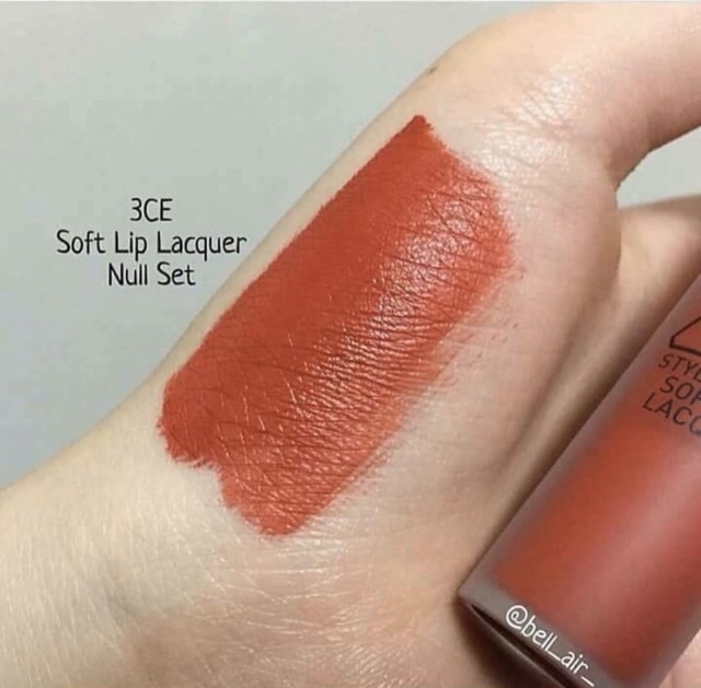 Son 3CE Soft Lip Lacquer màu Null Set