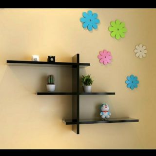 Kệ gỗ trang trí treo tường cao cấp mẫu chữ Z (CHỌN MÀU)