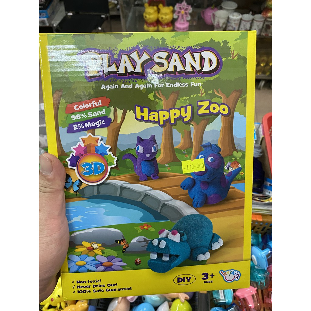 Đồ chơi Cát động lực PLAYSAND, cát nặn, đồ chơi cát dẻo, xúc cát cho bé