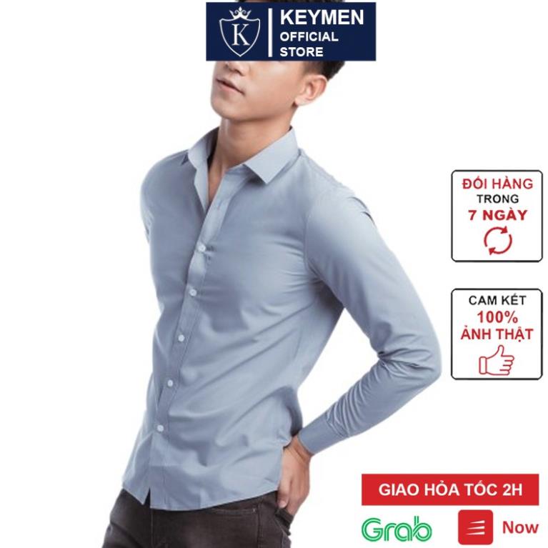 Sơ mi nam Hàn Quốc dài tay cao cấp Vesca form rộng thoải mái chất lụa co giãn 4 chiều mát mẻ A1 *