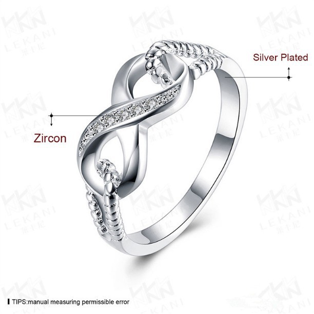 Nhẫn bạc 925 đính đá zircon sang trọng