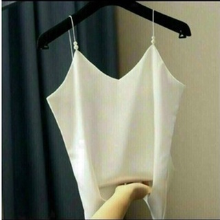Áo hai dây phi lụa kiểu hạt ngọc trên vai cực xinh , chất phi lụa mềm mịn mát