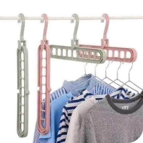 Móc treo quần áo đa năng 9 lổ
