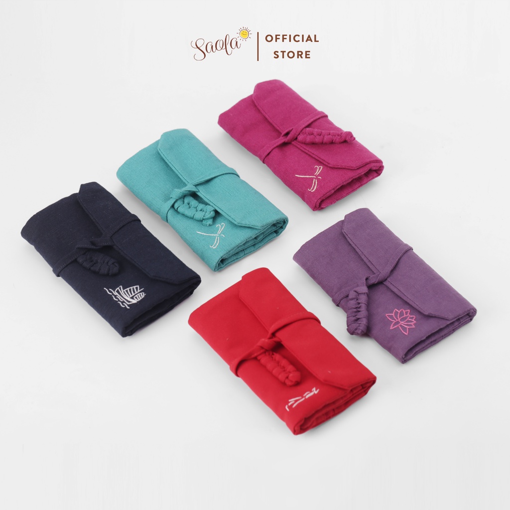 Ví Handmade Đựng Trang Sức Tiện Dụng Chất Liệu Linen Cho Bạn Gái/ Bé Gái - MAIA JEWELRY POUCH - SAOLA KIDS CLOTHING