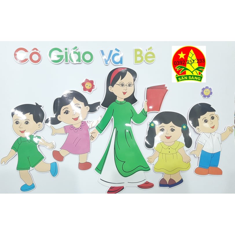 Tranh Góc Mầm Non 9 Chủ đề Góc Thư Viện học tập khám phá.. [Xốp đẹp + Tặng Keo]