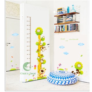 Decal dán tường Cây đo chiều cao cho bé
