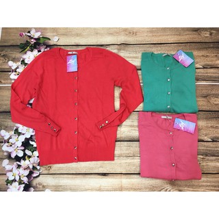 ÁO KHOÁC CARDIGAN TU ĐỎ+ HỒNG+ XANH S M L