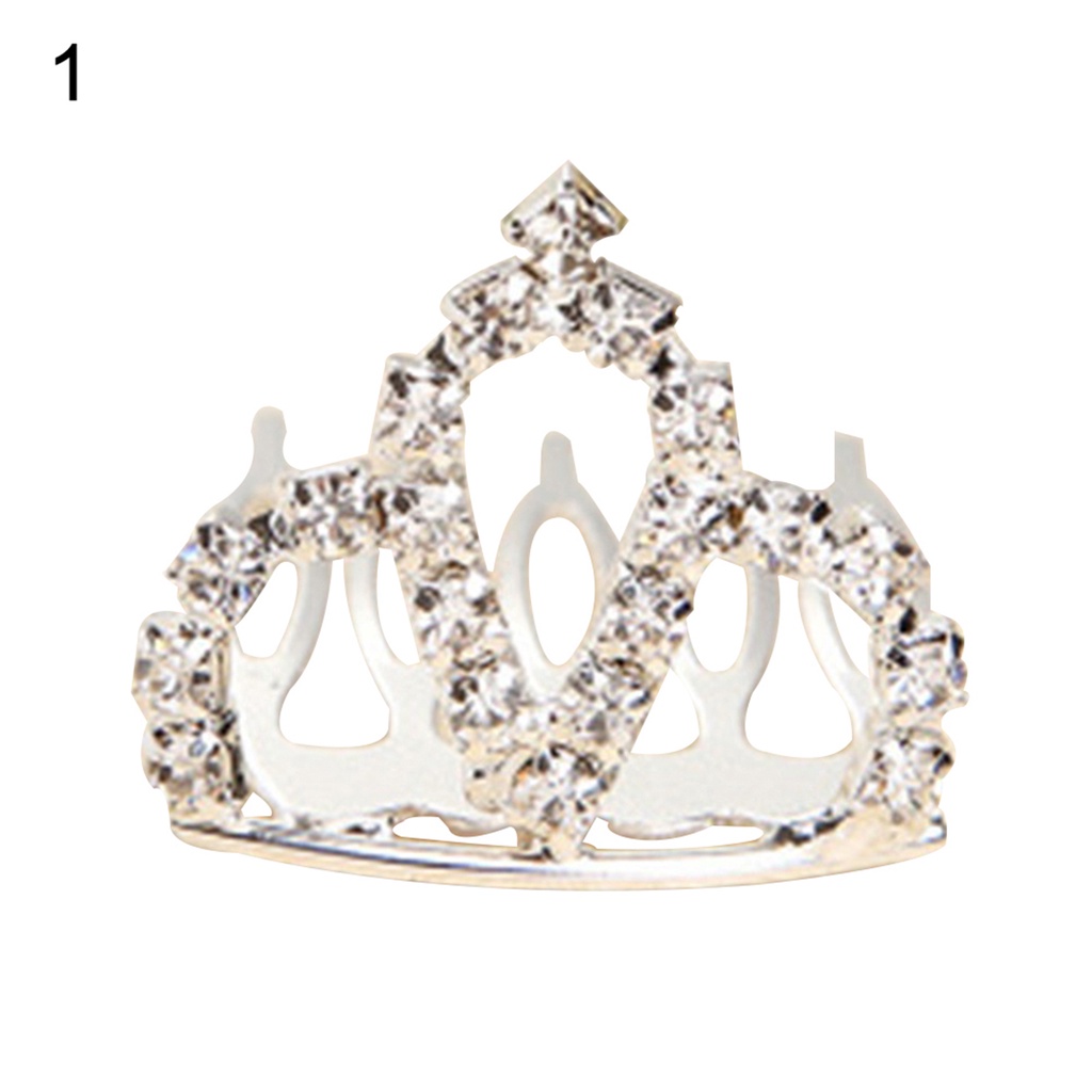 Kẹp tóc hình vương miện đính đá xinh xắn dành cho bé gái