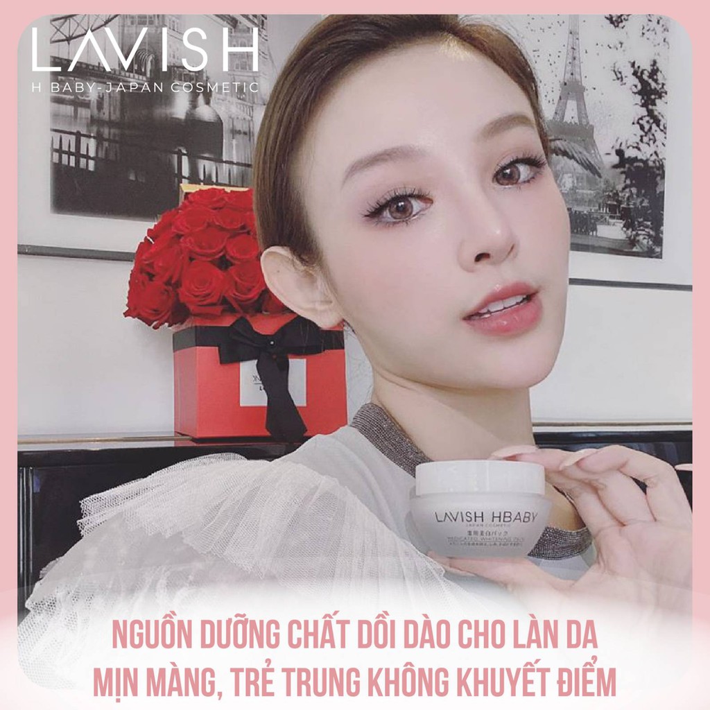 Kem dưỡng trắng ban ngày Nhau Thai Nhật Bản LAVISH H BABY 50ml