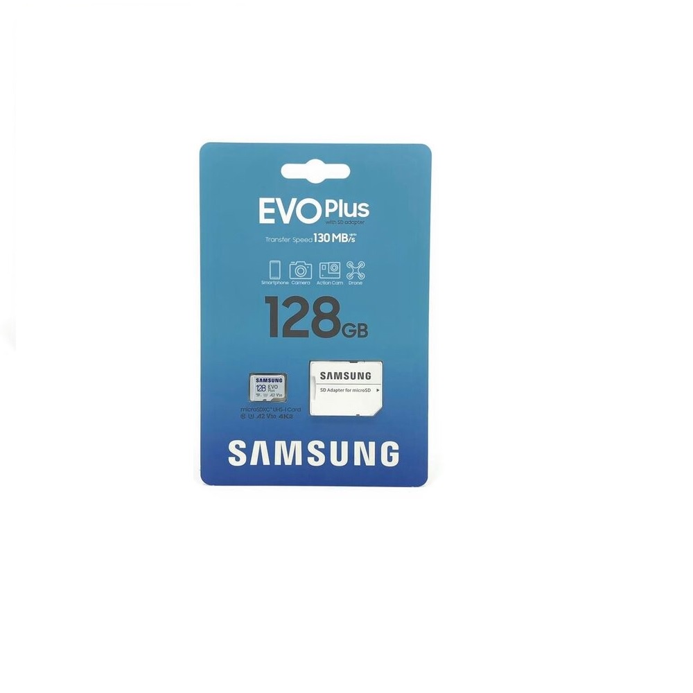 Thẻ nhớ microSDXC Samsung Evo Plus MB-MC128KA 128GB upto 130MB/s C10 U3 kèm Adapter (Bảo hành 5 năm)