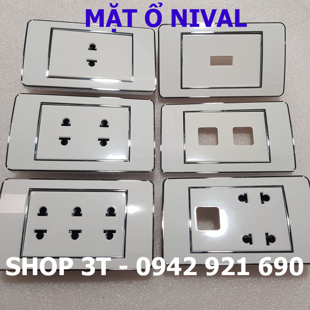 Mặt ổ cắm gắn tường Nival - Mặt ổ cắm âm tường Nival Hàng S600 và G8