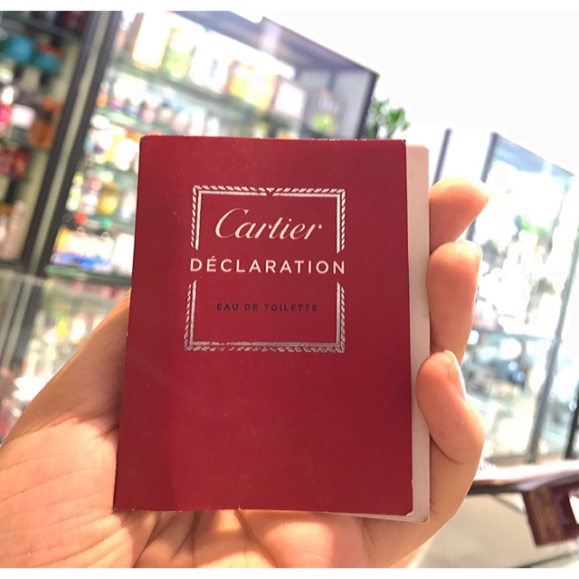 Vial 1.5ml Nước hoa nam Cartier Declaration eau de toilette (EDT)