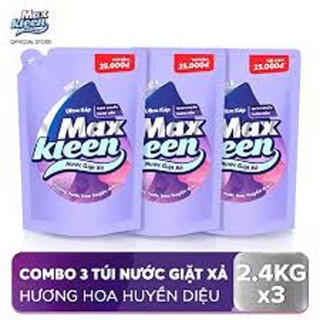 Combo 3 túi nước giặt xả maxkleen hương huyền diệu