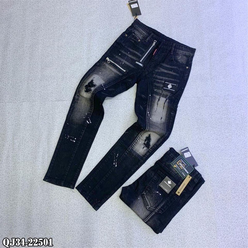 [Ảnh thật+ Free ship] Quần ống côn phối khoá thêu logo cực sang | BigBuy360 - bigbuy360.vn