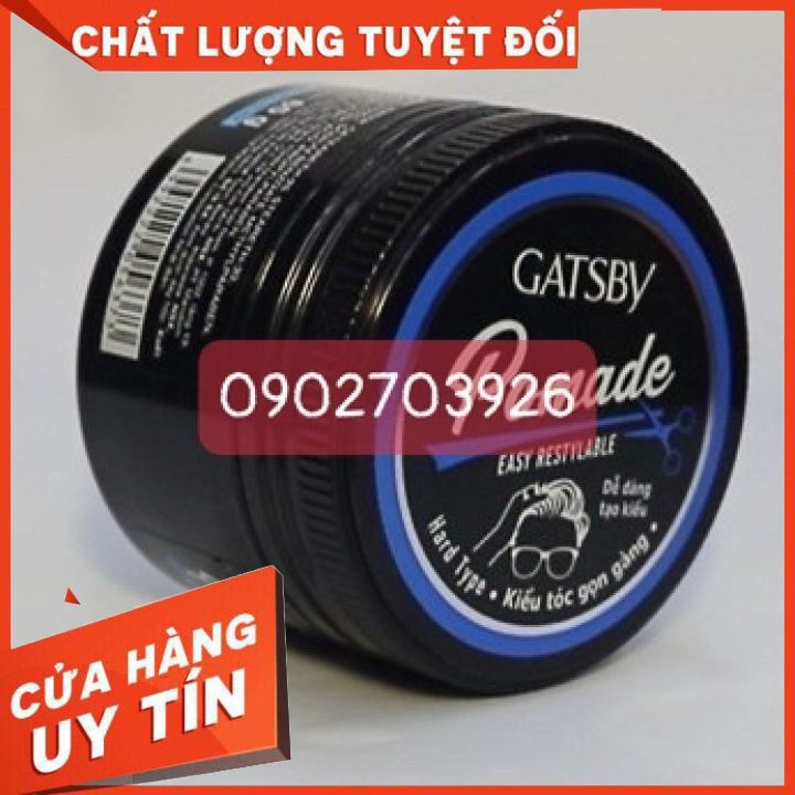 Wax Vuốt Tóc Gatsby Pomade 65g-dễ dàng tạo nếp -giữ nếp mềm -mùi dễ chịu -không khô tóc(hàng công ty)