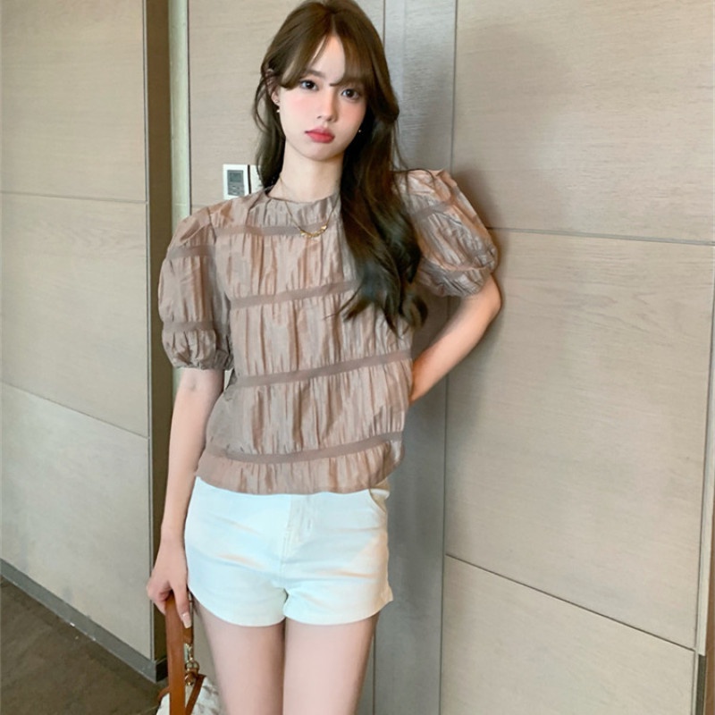 Áo Sơ Mi Ngắn Tay Dáng Rộng Thời Trang Mùa Hè Ngọt Ngào Dành Cho Nữ