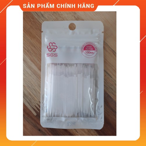 Tăm nhựa nha khoa SGS 100 chiếc/bịch nhập khẩu Hàn Quốc ❤FREE SHIP❤ Tăm nhựa nha khoa cao cấp