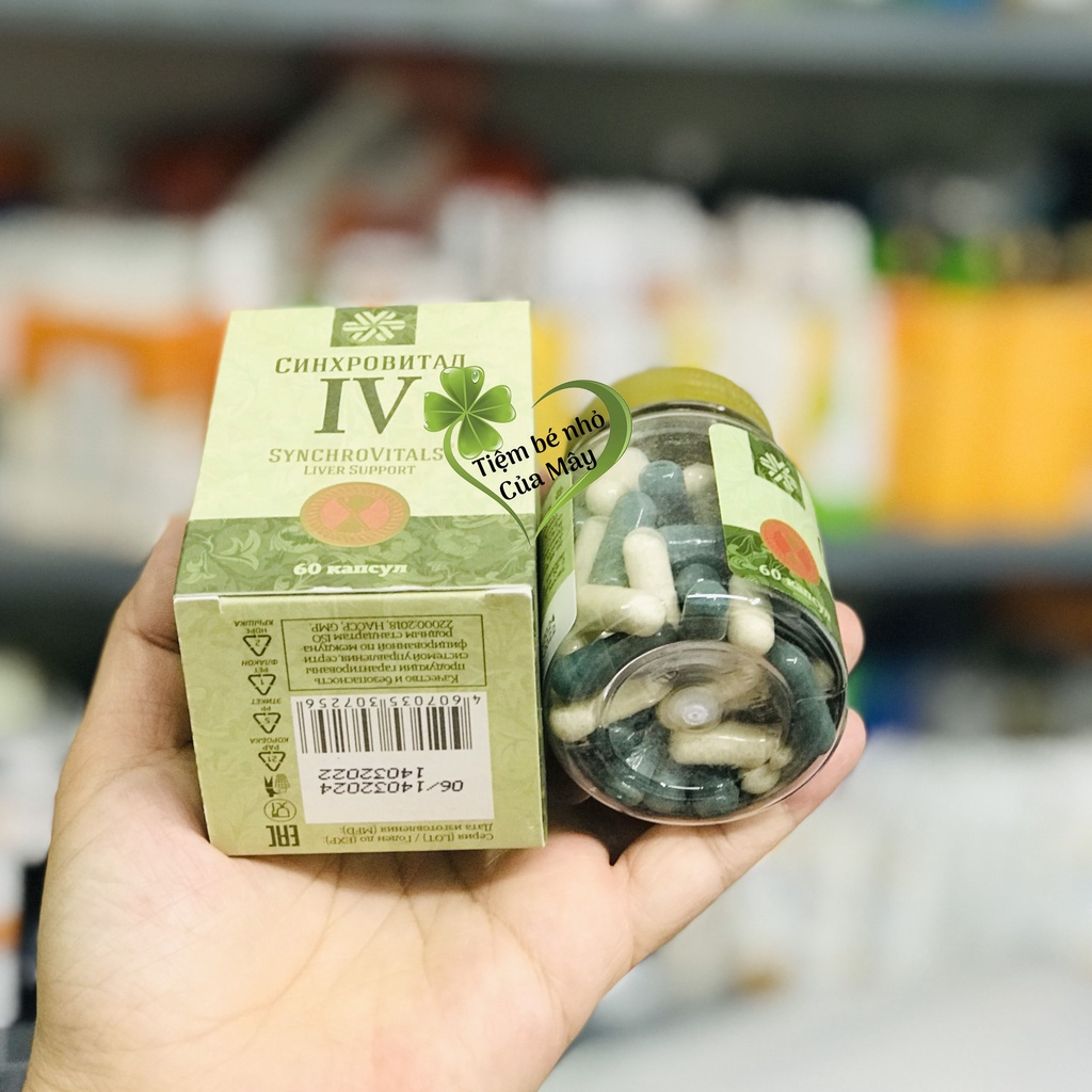 Synchrovitals IV Siberian Thực Phẩm Bảo Vệ Và Tăng Cường Chức Năng Gan Từ Siberi (Hộp 60 Viên)