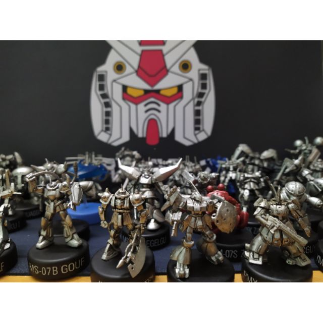 Mô hình gundam silver mini GD7 gundam bạc có phân loại.