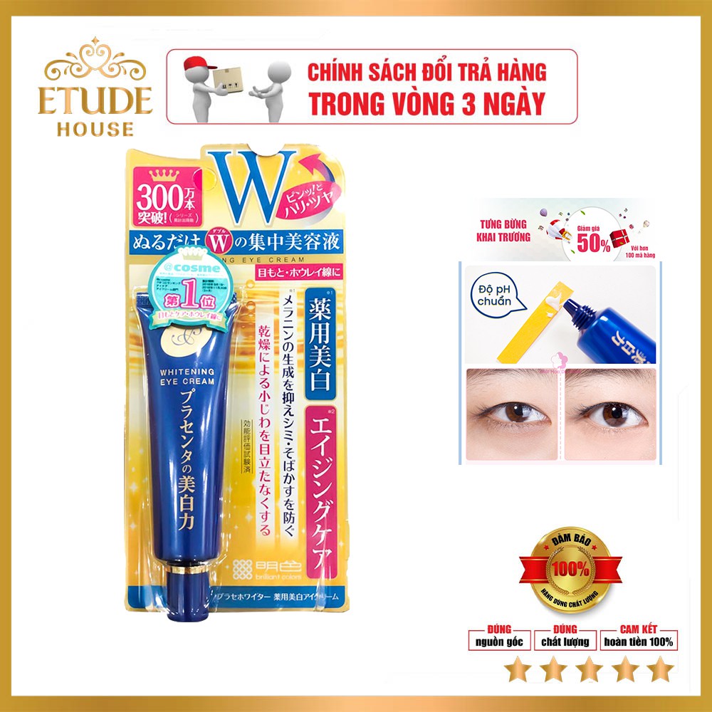 ❤️GIÁ TRẢI NGHIỆM ❤️ Kem Dưỡng Giảm Thâm, Chống Nhăn Vùng Mắt MEISHOKU WHITENING EYE CREAM 30g | BigBuy360 - bigbuy360.vn