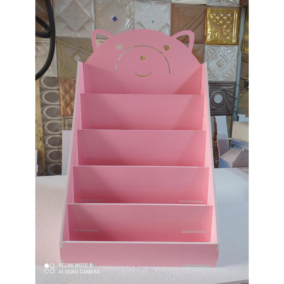 Kệ sách cho bé hình gấu có 5 tầng để sách đa năng