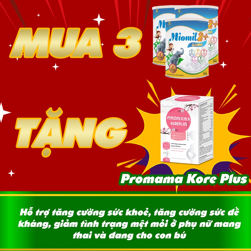 Sữa bột dinh dưỡng cho trẻ sơ sinh, trẻ sinh non, trẻ thiếu sữa mẹ MIOMIL Colokids 900g