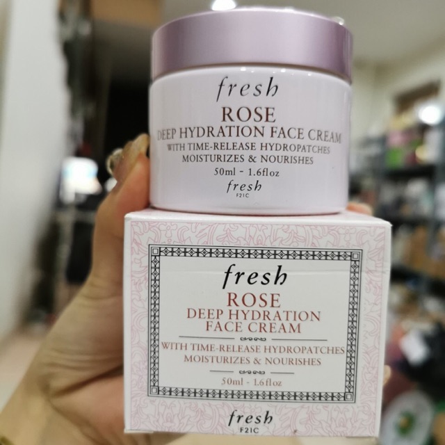 Kem Dưỡng Ẩm Fresh Rose Deep Hydration Face Cream 50ml