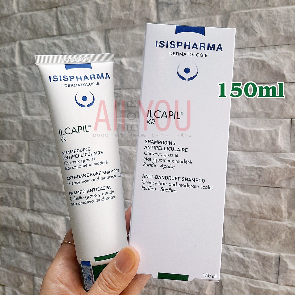 ISIS PHARMA ILCAPIL KR 150mL & 75mL - Dầu gội cho da đầu gàu, giảm rụng tóc.