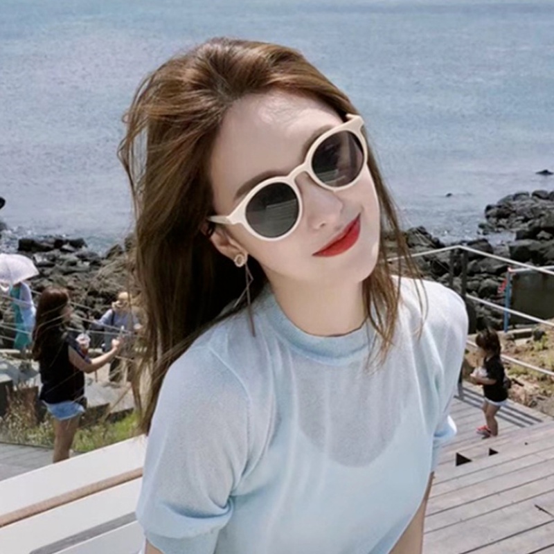 Kính mát gọng tròn chống tia UV400 thời trang Hàn Quốc cổ điển cho nam và nữ