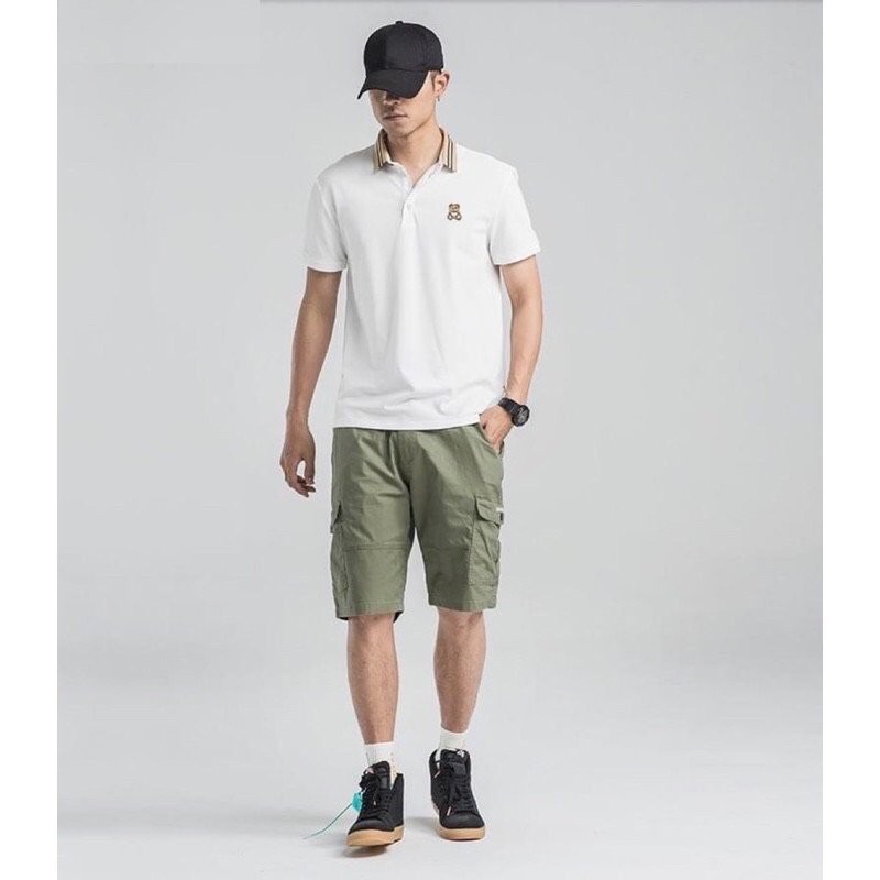 Áo Phông Polo Nam, Áo Thun Cổ Dệt Thêu Logo Gấu Nâu Chất Thun Cá Sấu Mẫu Mới Hè 2021 - AC93 - Shopmens | BigBuy360 - bigbuy360.vn