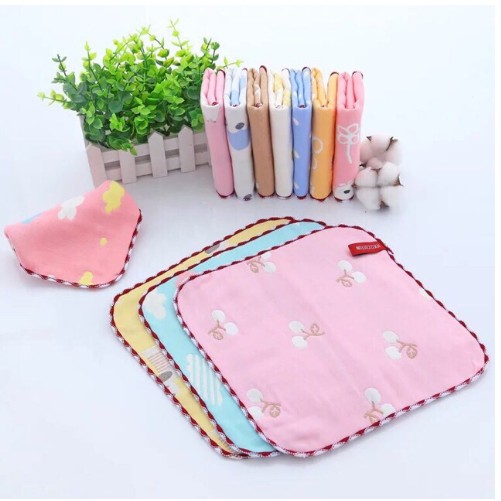 Bán lẻ 1 chiếc khăn sữa rủa mặt Lee Lee 6 lớp cotton siêu mềm mịn cho bé