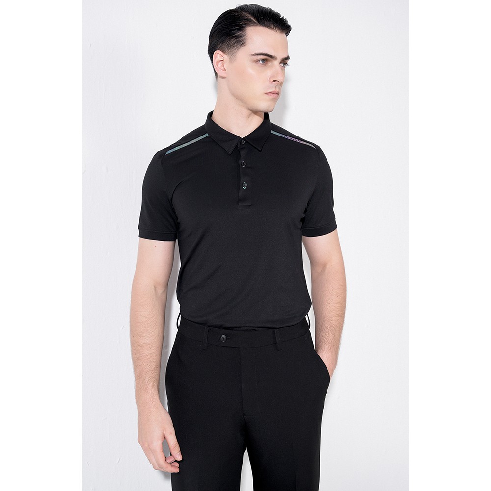 Áo polo nam Biluxury thun có cổ coolmax thấm hút slimfit chuẩn form lịch lãm 5APCT006DEN | BigBuy360 - bigbuy360.vn