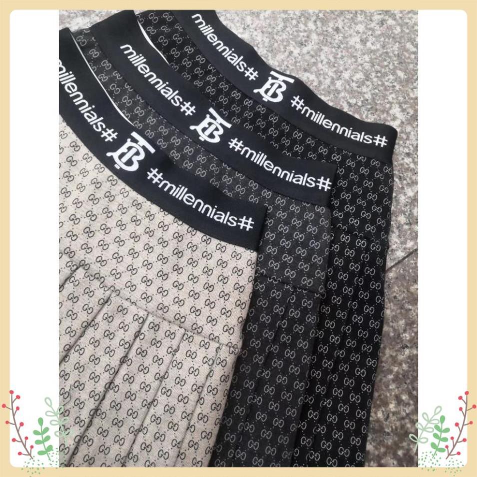 Chân Váy Xếp Ly Lury Nữ Hàng Cao Cấp, Chân Váy Dáng Xòe Ngắn, Chất Vải Co Giãn, Khóa Hông Siêu Tôn Dáng, Họa Tiết BB/GC | BigBuy360 - bigbuy360.vn