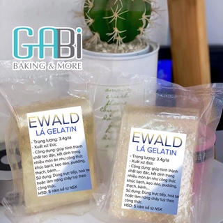 Lá gelatin Ewald Đức (3.4g/lá)